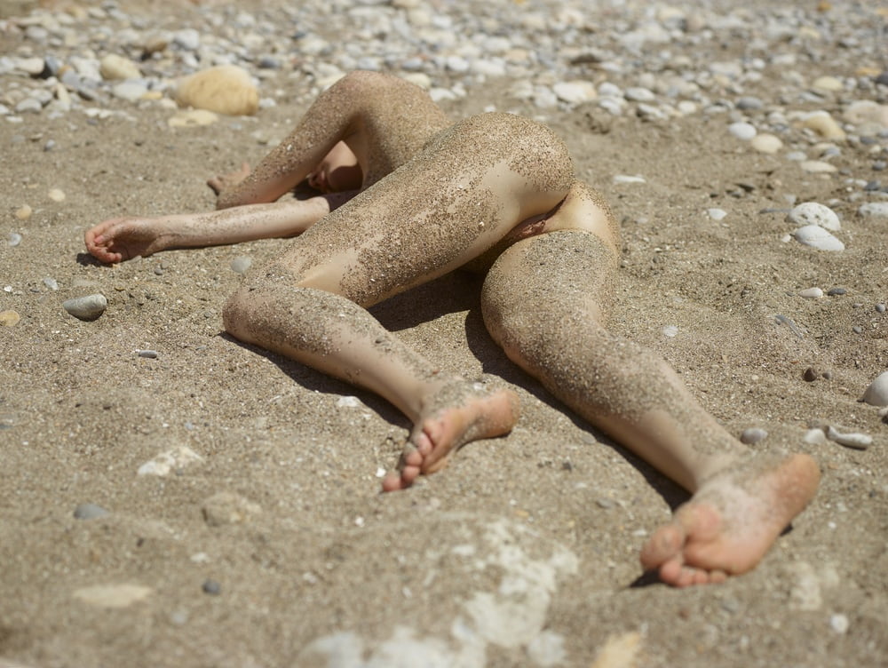Dutch goddess, naked on beach 3