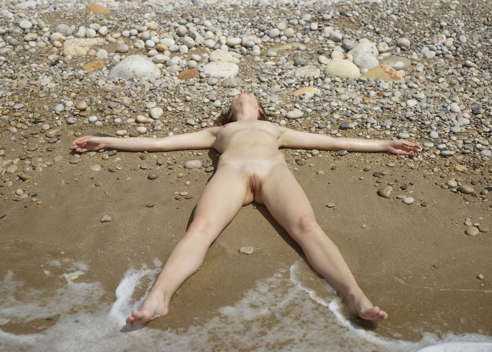 Dutch goddess, naked on beach 21
