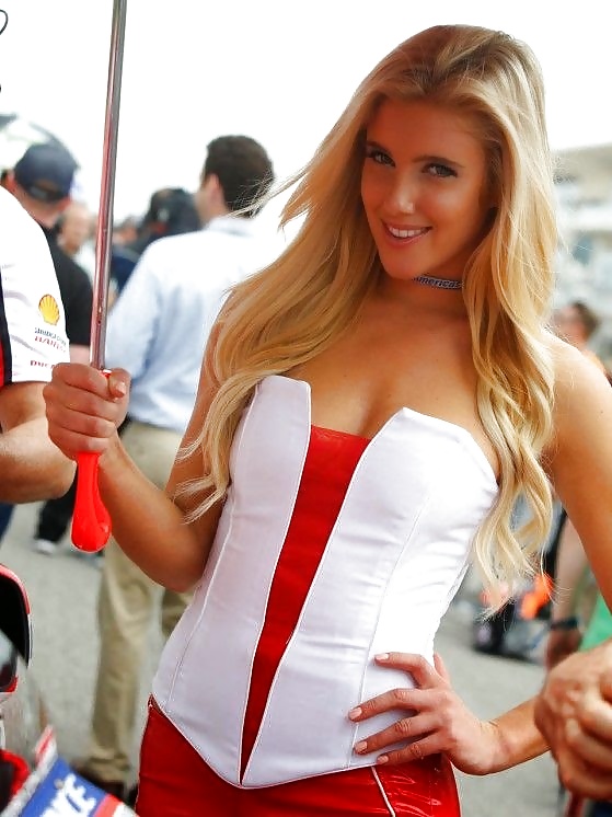 SEXY WHITE FIT LUSCIOUS GRID GIRLS 2