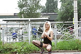 Russian Blonde in Public 17