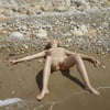 Dutch goddess, naked on beach 3